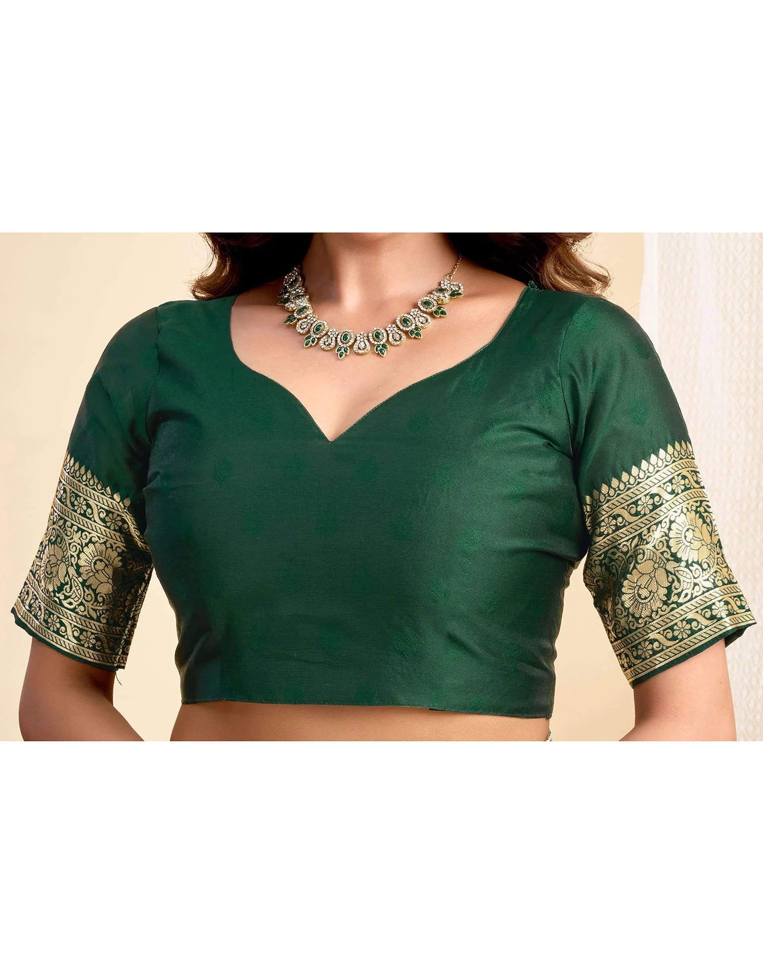 Green Silk Woven Banarasi Saree