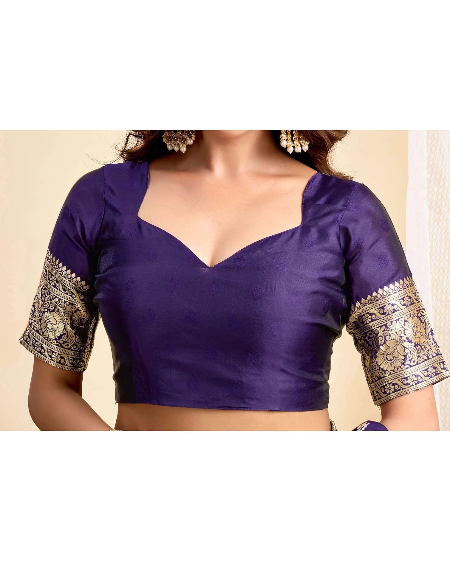 Blue Silk Woven Banarasi Saree