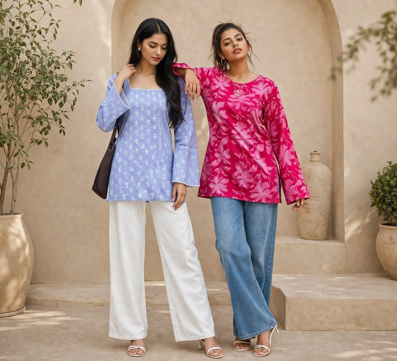 Cotton Kurti Combo - Pack of 2