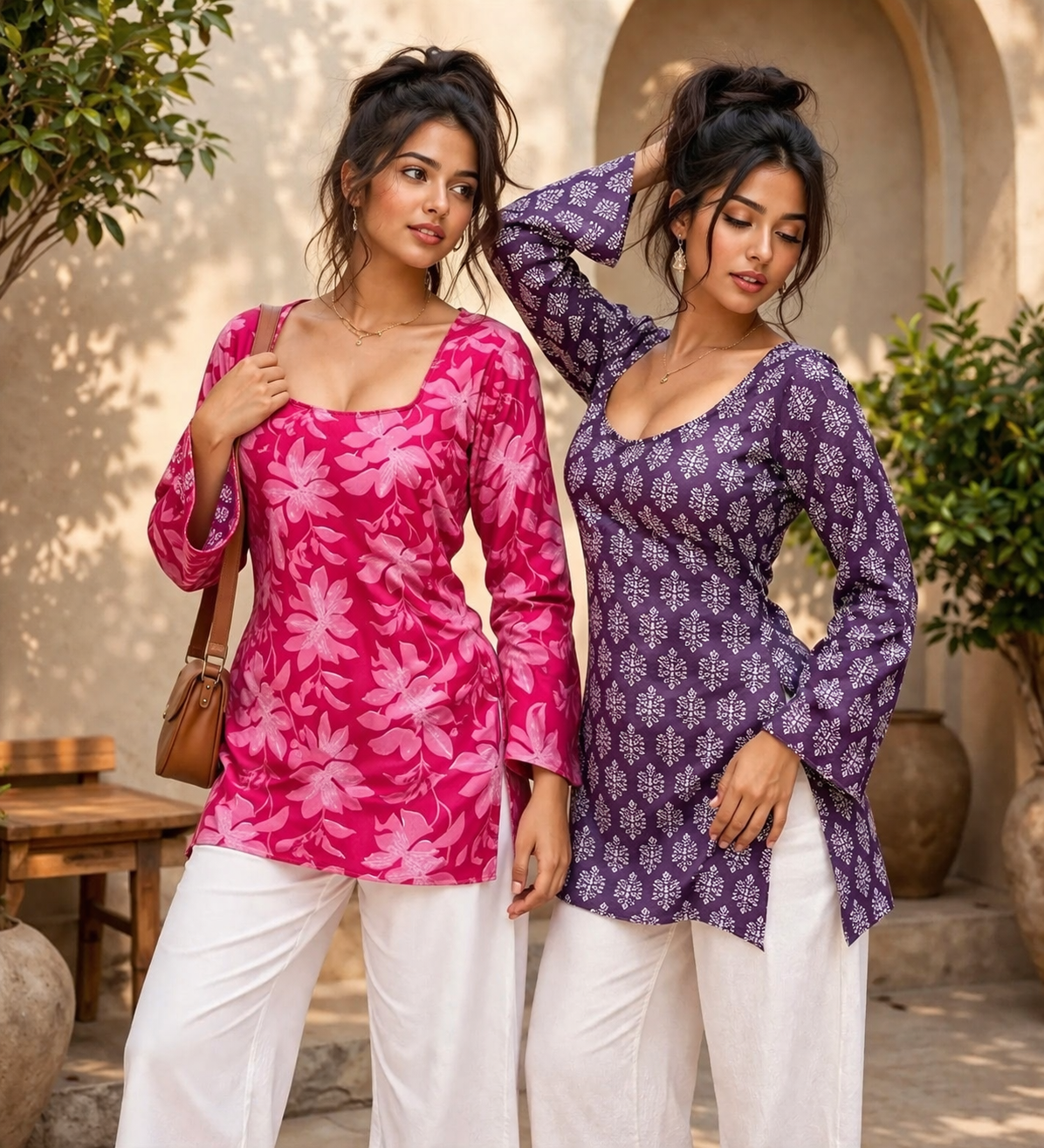 Cotton Kurti Combo - Pack of 2