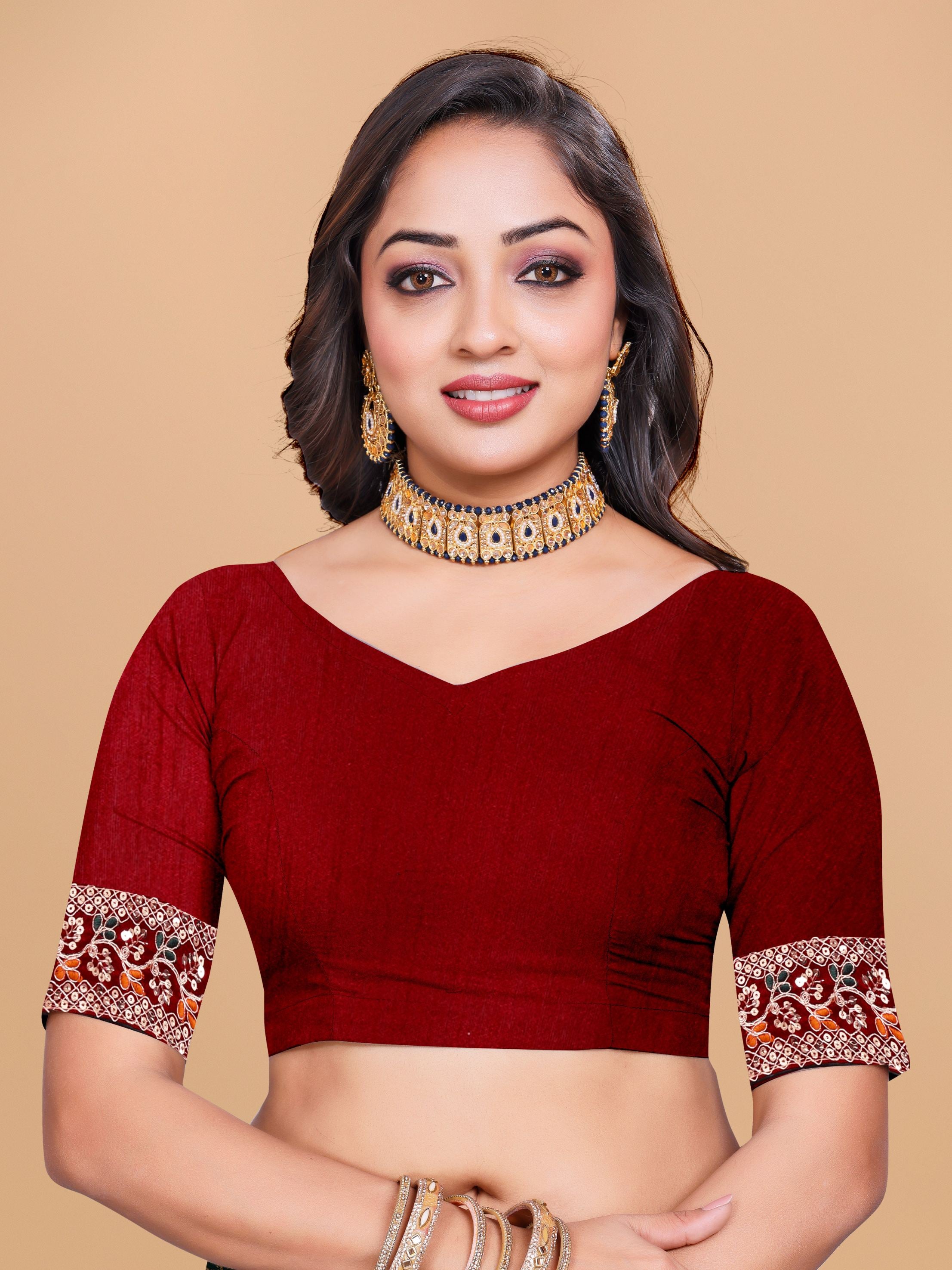 Red Designer Bandhani Print Georgette Saree with Fancy Lace Border