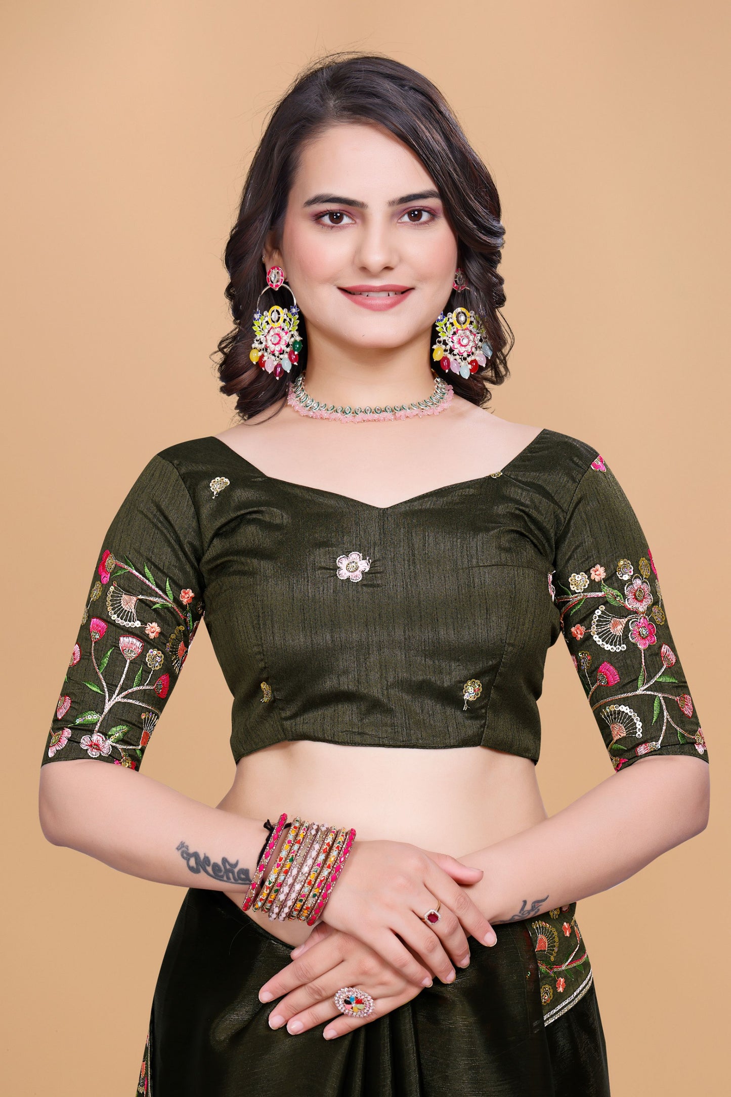 Anushka Parrot Green