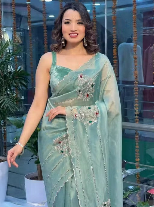 Royal Grace Embroidered Saree