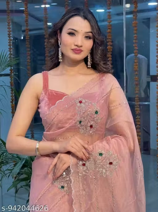 Royal Grace Embroidered Saree