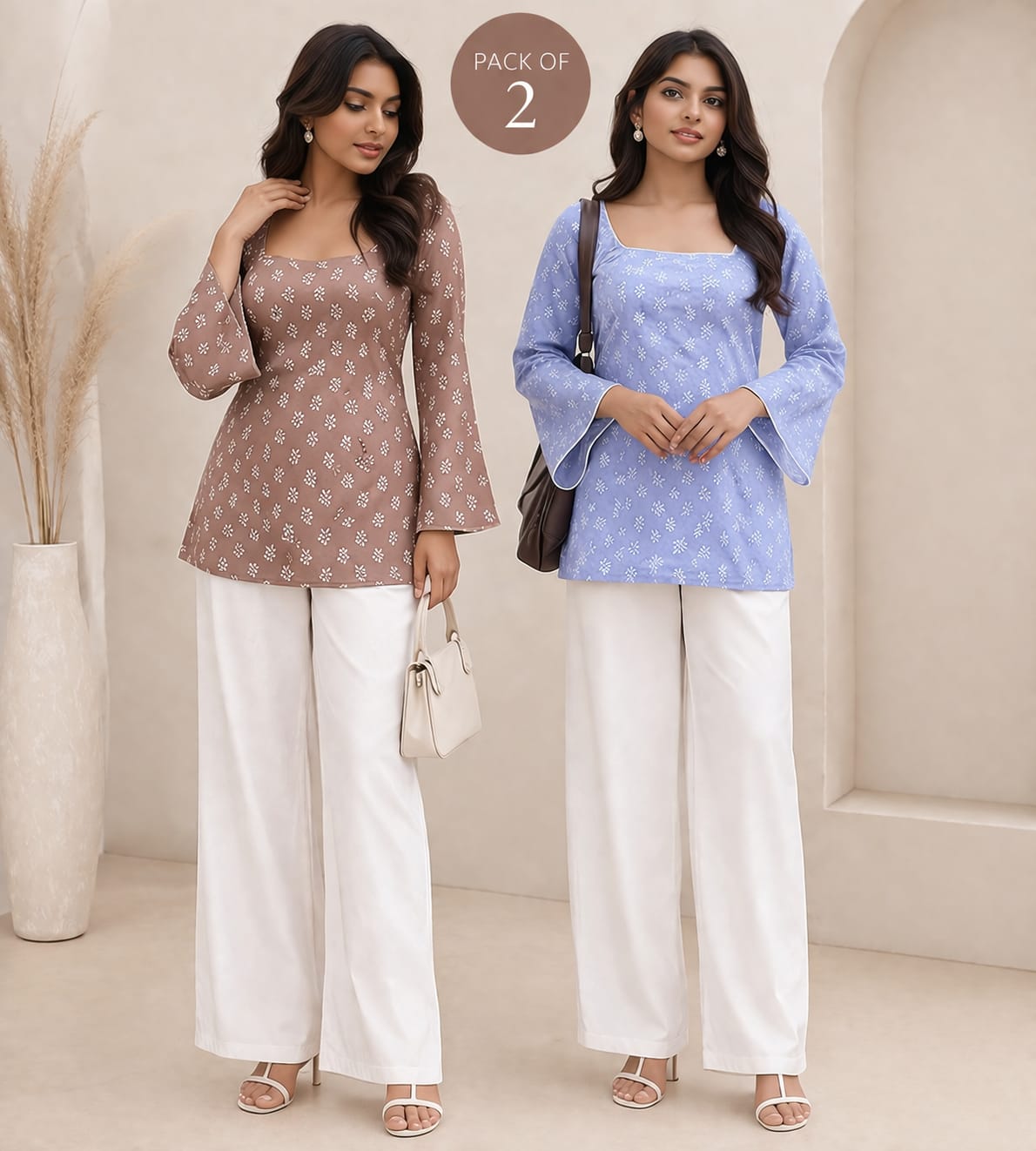 Cotton Kurti Combo - Pack of 2