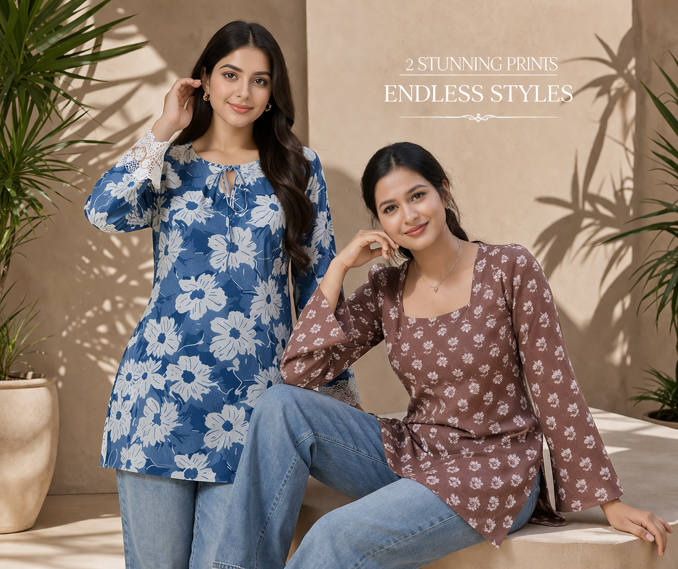 Cotton Kurti Combo - Pack of 2