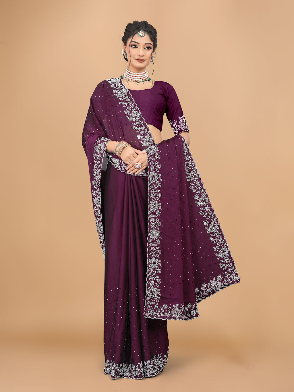 NEW LAUCHED RANGOLI SAREE WITH BEAUTIFUL WORK AND