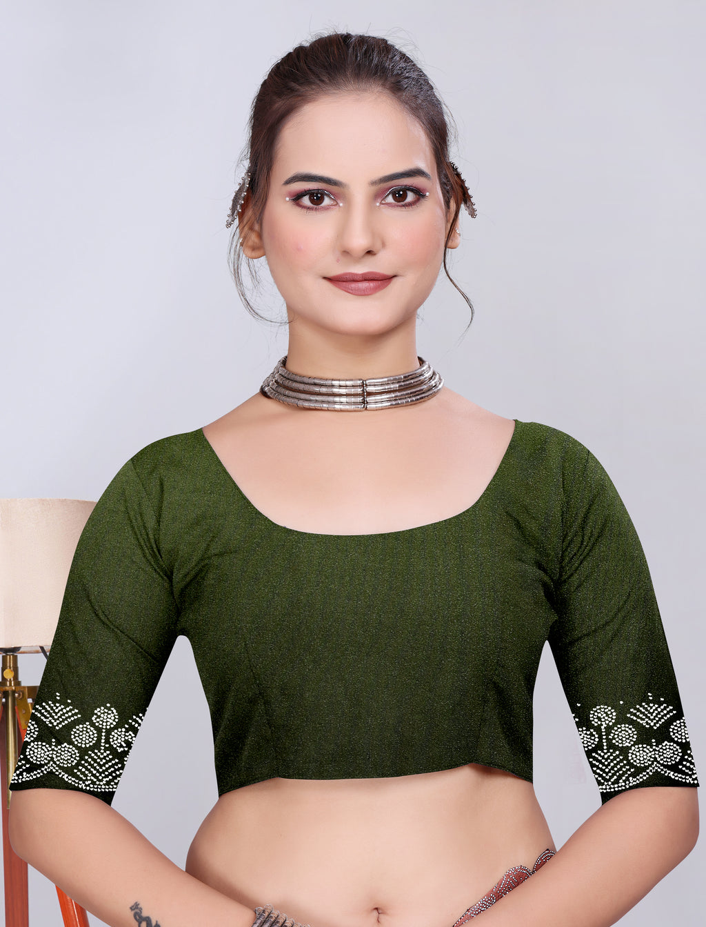 New Peding heavy georgette saree with boutiful work with blouse