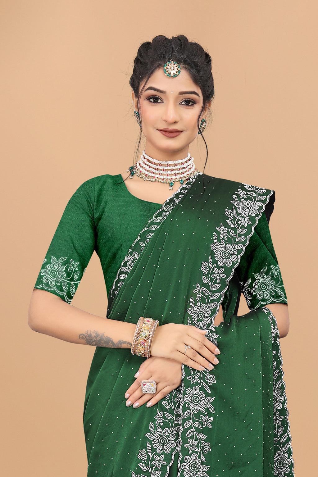 NEW LAUCHED RANGOLI SAREE WITH BEAUTIFUL WORK AND