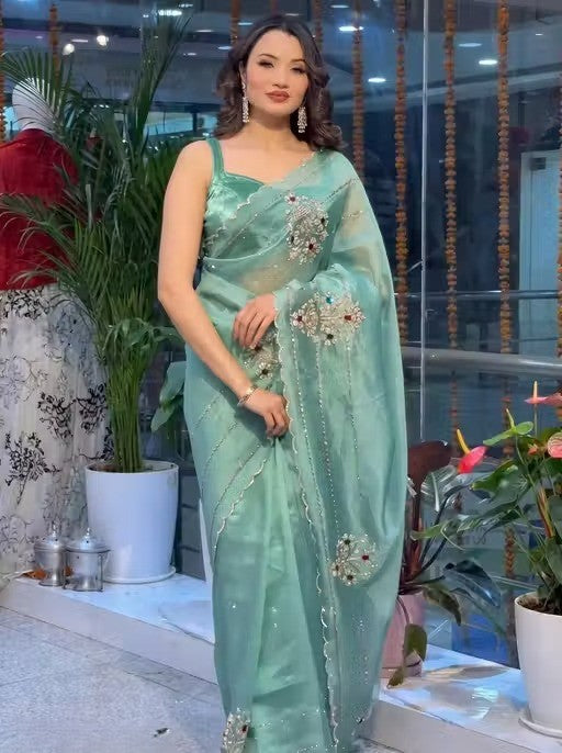 Royal Grace Embroidered Saree