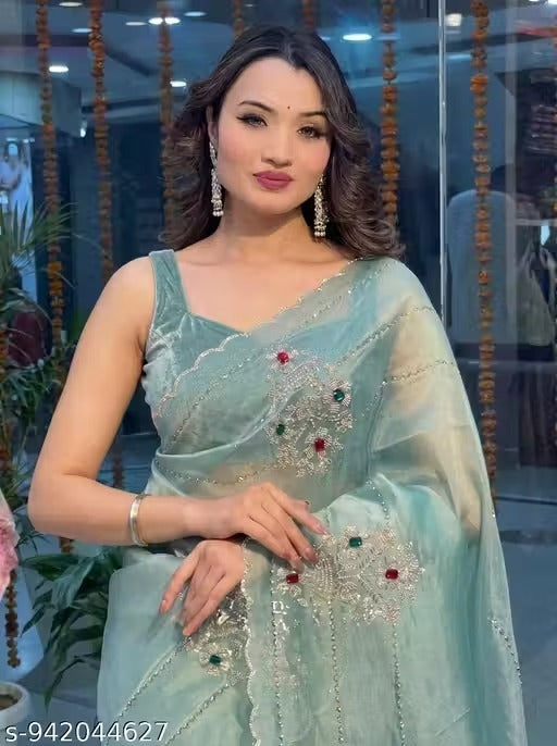 Royal Grace Embroidered Saree